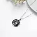 TOUPOP Sterling Silver Tree Of Life 2 Dogs Pendant Animal Jewelry Gifts-0-2