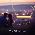 wholesale 14K Gold Minimalist Heart Charm Vertical Bar Chain Necklaces Wholesale for Women 18 + Extender-0-5