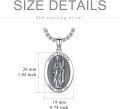 wholesale 925 Sterling Silver Saint Barbara Amulet Necklace Ancient Mythology  for Women -0-3