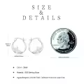 wholesale 925 Sterling Silver Opal Cross Hoop Earrings - Religious Christian Jewelry for Women and Men-0-5