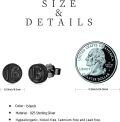 wholesale 925 Sterling Silver Round Number 16 Stud Earrings for Men & Women - 18th/16th Birthday Gift Ideas Anniversary Xmas Jewelry Accessories-0-5
