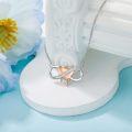 wholesale 925 Sterling Silver Rose Gold Dripping Heart Infinity Love Pendant Necklace for Women-0-1
