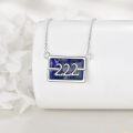 wholesale 925 Sterling Silver Lapis Lazuli 222 Necklace – Angel Number Pendant for Protection & Guidance-0-3