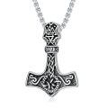 wholesale 925 Sterling Silver Thor Hammer Pendant Necklace-0-0