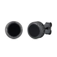 wholesale 925 Sterling Silver Black Onyx Zircon Celtic Viking Stud Earrings Hypoallergenic Punk Gothic Jewelry for Women Men-Black onyx-K-Black onyx-K