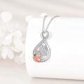 wholesale 925 Sterling Silver Infinity Rose Butterfly Pendant Necklace - Mother's Day Gift for Mom-0-4
