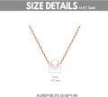 wholesale 14K Gold Chain with Freshwater Pearl Pendant (8mm) - Elegant Minimalist Design-0-5