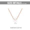 wholesale 14k White Gold Simple Freshwater Pearl Necklace-0-5