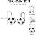 wholesale 925 Sterling Silver Soccer Ball Sporty Leverback Earring for Women-0-5