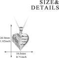 wholesale 925 Sterling Silver Angel Wing Heart Photo Locket Pendant Necklace Gift for Women-0-3