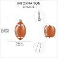 wholesale 925 Sterling Silver Football Dangle Earrings Sports  for Her-0-2
