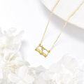 wholesale 14K Gold Open Book with Quill Pen and Heart Charm Necklace for Teachers & Readers-0-3