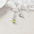 wholesale 925 Sterling Silver Celtic Birthstone Leverback Earrings Trinity Knot Gift-0-3
