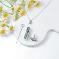 wholesale TOUPOP Bar Urn Necklace (dragonfly), Silver -0-4