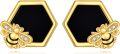 wholesale 925 Sterling Silver Bee Hexagon Stud Earrings with Black Onyx and Cubic Zirconia Gift for Her-0-0