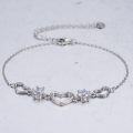 wholesale 925 Sterling Silver Crystal Heart Charm Bracelet with Mother's Day Gifts for Women and Girls-0-6