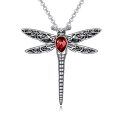 wholesale 925 Sterling Silver Dragonfly Urn Pendant Necklace Turquoise Stone Oxidized Memorial Jewelry-0-29