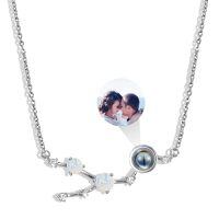 wholesale 925 Sterling Silver Opal Branch Photo Locket Necklace Wholesale With Couple Image-Taurus