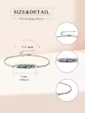 TOUPOP Sterling Silver Abalone Dragonfly Cremation Ashes Keepsake Bracelet-0-3