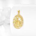 wholesale 14K Gold Saint Christopher Protect Us Religious Pendant Necklace for Men & Women-0-1