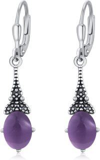 wholesale 925 Sterling Silver Hypoallergenic Leverback Hoop Earrings for Women Dainty Jewelry Gifts-72922-F