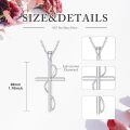 wholesale 925 Sterling Silver Cross Pendant With Zircon Accent-0-4