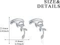 wholesale 925 Sterling Silver Leaf Vine Climbing Ear Cuffs for Women - Elegant Nature Inspired Jewelry-0-2
