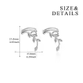 wholesale 925 Sterling Silver Leaf Vine Climbing Ear Cuffs for Women - Elegant Nature Inspired Jewelry-0-2