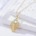 wholesale 14K Gold Moonstone Goddess Pendant Necklace for Women-0-3