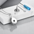 wholesale 925 Sterling Silver Forever In My Heart Abalone Ashes Memorial Pendant With Screwdriver Funnel Tool-0-4