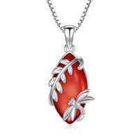 wholesale 925 Sterling Silver Pendant With Blue Turquoise Dragonfly Design-Jul