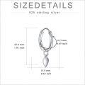 wholesale 925 Sterling Silver Hypoallergenic Twisted Hoops with Heart Charm - Daily Wear Jewelry for Women-0-3