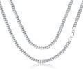 wholesale Sterling Silver Cuban Link Chain 3mm 4mm 5mm for Men Women 18 26 -0-0