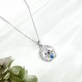 wholesale 925 Sterling Silver Hedgehog Heart Pendant Necklace - Cute Jewelry for Women Animal Lovers-0-3