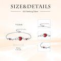wholesale Infinity Birthstone Bracelet 925 Sterling Silver Heart Love Infinity Link Bracelet Fine Jewelry Birthday Christmas Gifts For Women Girlfriend Wife -0-5