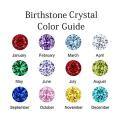 TOUPOP Sterling Silver Rose Gold Plated Birthstone Crystal Heart Necklace-0-5