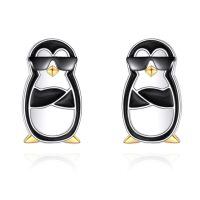 wholesale 925 Sterling Silver Cool Penguin Stud Earrings-Penguin