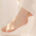 wholesale Sterling Silver Birthstone Heart Anklet Bracelets for Women Mom Wife GF-0-2
