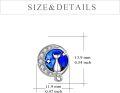 wholesale 925 Sterling Silver Cat Moon Star Stud Earrings for Women-0-3