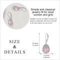 wholesale Sterling Silver Moonstone Leverback Teardrop Dangle Earrings for Women-0-22