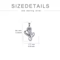 TOUPOP Sterling Silver Crystal I Love You Mom Heart Pendant Mother Birthday Gift-0-5