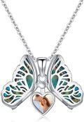 wholesale Sterling Silver Urone Butterfly Pendant Necklace for Women-0-0