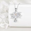 wholesale 925 Sterling Silver Camellia Flower Pendant Necklace - Delicate Nature-Inspired Jewelry for Women-0-3