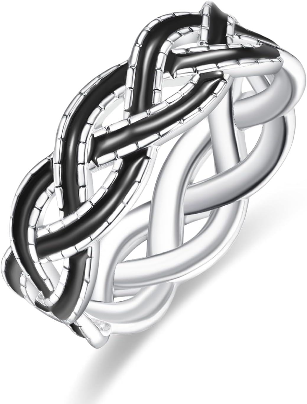 Sterling Silver Celtic Knot Wedding Band Rings for Men Celtic Jewelry Gifts-0-0
