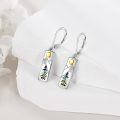 wholesale 925 Sterling Silver Abalone Mountain Earrings with Pine Trees and Rainbow Colors-0-1