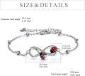 wholesale 925 Sterling Silver Infinity Ladybug Charm Bracelet for Women Girls Gifts-0-3