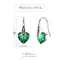 wholesale 925 Sterling Silver Heart Drop Earrings Wholesale With Cz And Celtic Design-0-5
