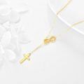 wholesale 14k Gold Celtic Cross Pendant Necklace Wholesale Elegant Design-0-3