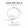 wholesale 925 Sterling Silver Tennis Racket and Ball Charm Bracelet Sport s for Women-0-3