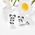 wholesale 925 Sterling Silver Rabbit Stud Earrings for Girls and Women - Cute Animal  Set-0-2